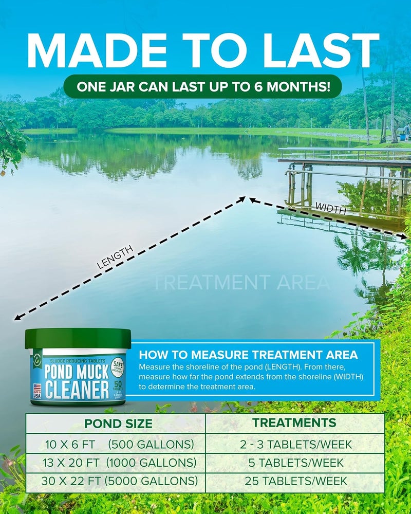 ProSpring Labs Pond Clarity Solution | Fish Pond Clarity Solution | Sludge Dissolver for Fish Pond 50 Tablets - Image 5